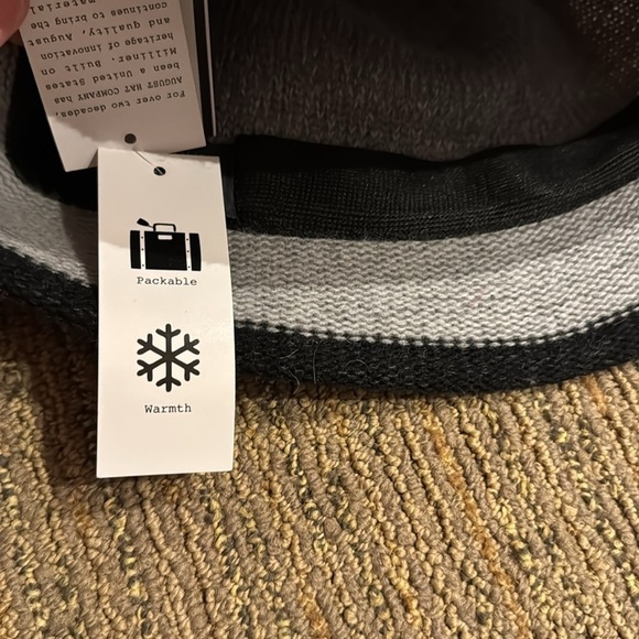 NWT AUGUST HAT COMPANY fall winter packable HAT NEW one size OSFM womens grey - Picture 5 of 9